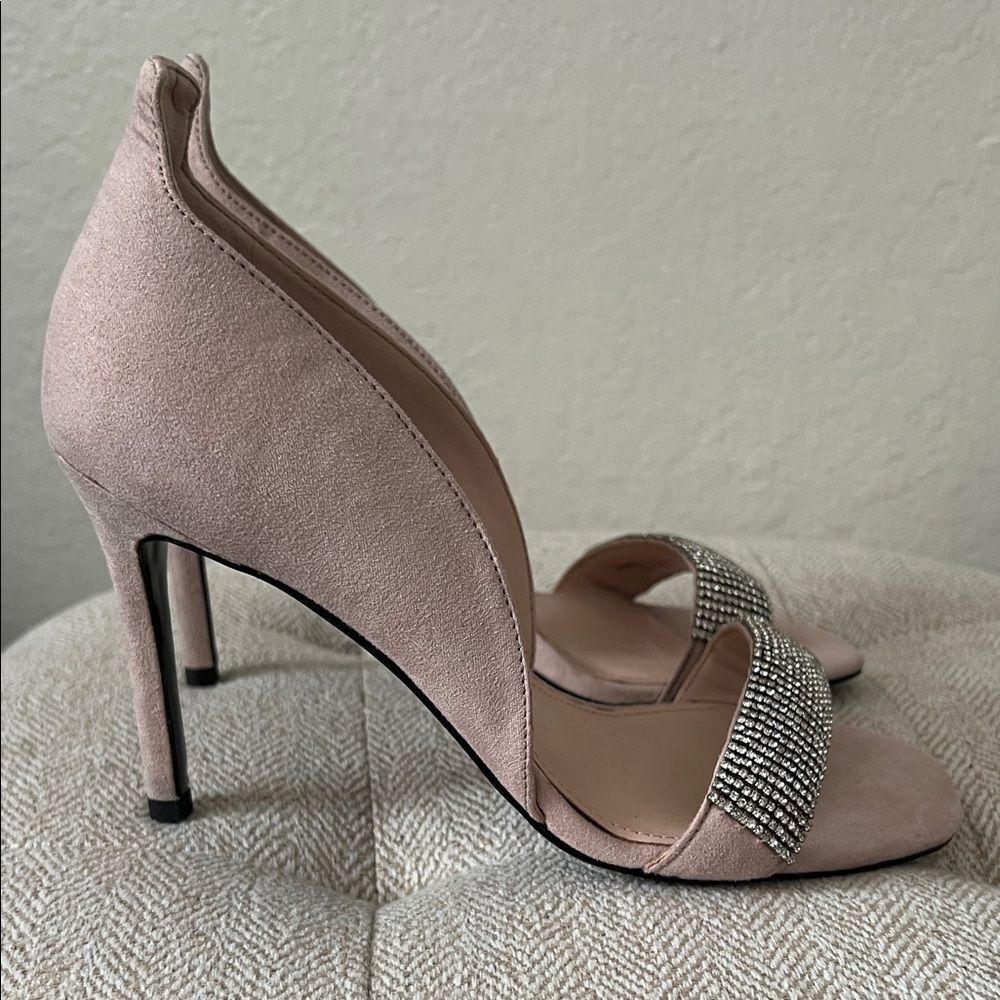 Charles & Keith Satin Crystal-embellished Stiletto-heel Sandels in Mauve in 37 - Picture 5 of 13